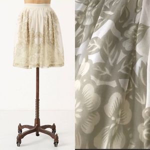 Anthropologie Dried Larkspur skirt